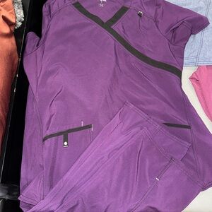 Scrubstar Women's Purple Scrub Set